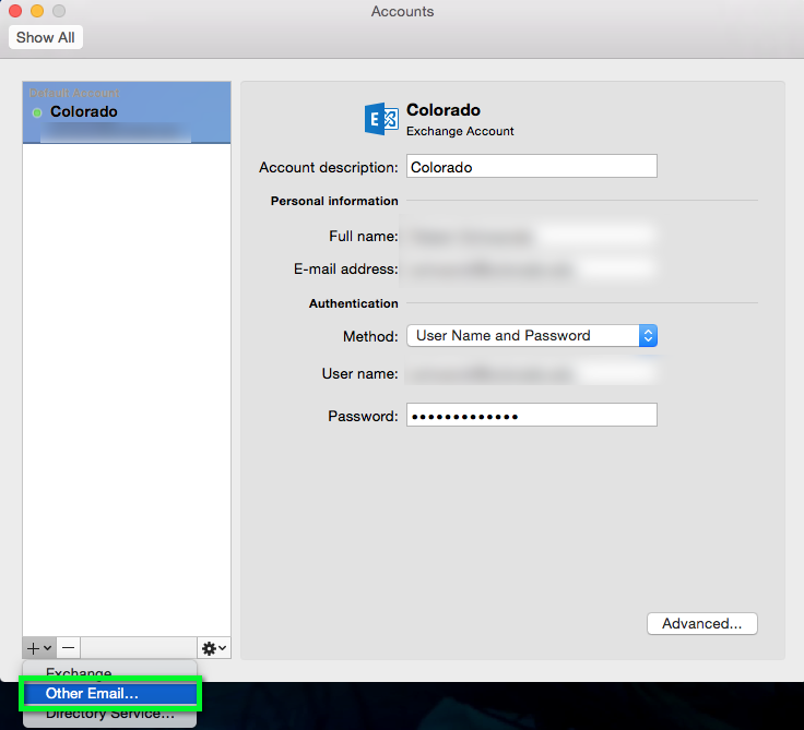 use gmail in outlook for mac with same email address